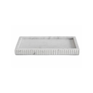 Fluted Marble Tray