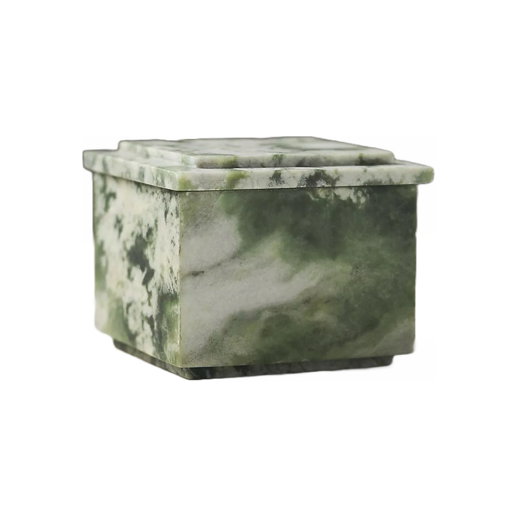 Green Marble Jewelry Box- Small