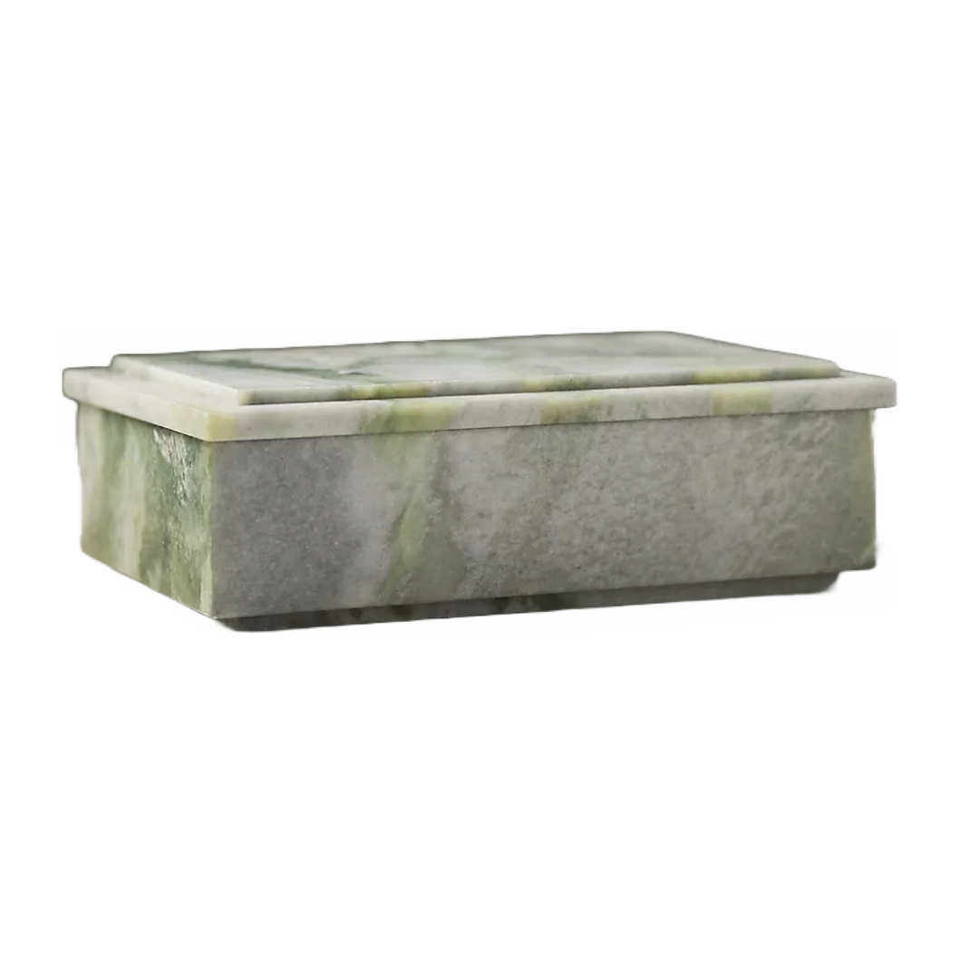 Green Marble Jewelry Box- Large