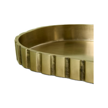 Antique Gold Fluted Tray